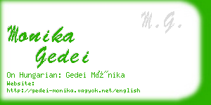 monika gedei business card